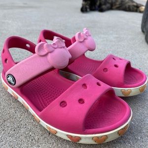Kids Pink Disney crocs